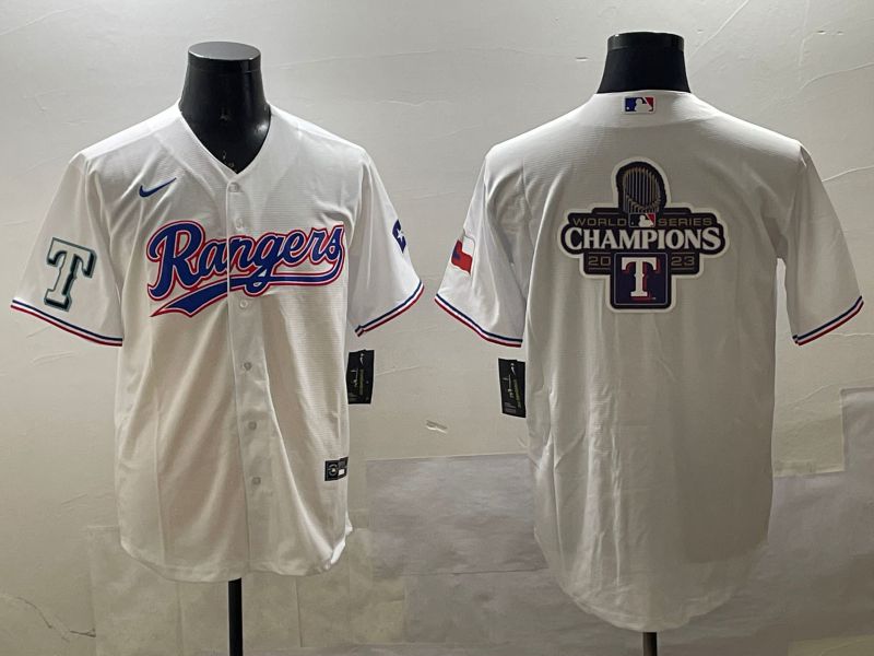 Men Texas Rangers Blank White Game 2025 Nike MLB Jersey style 14->texas rangers->MLB Jersey